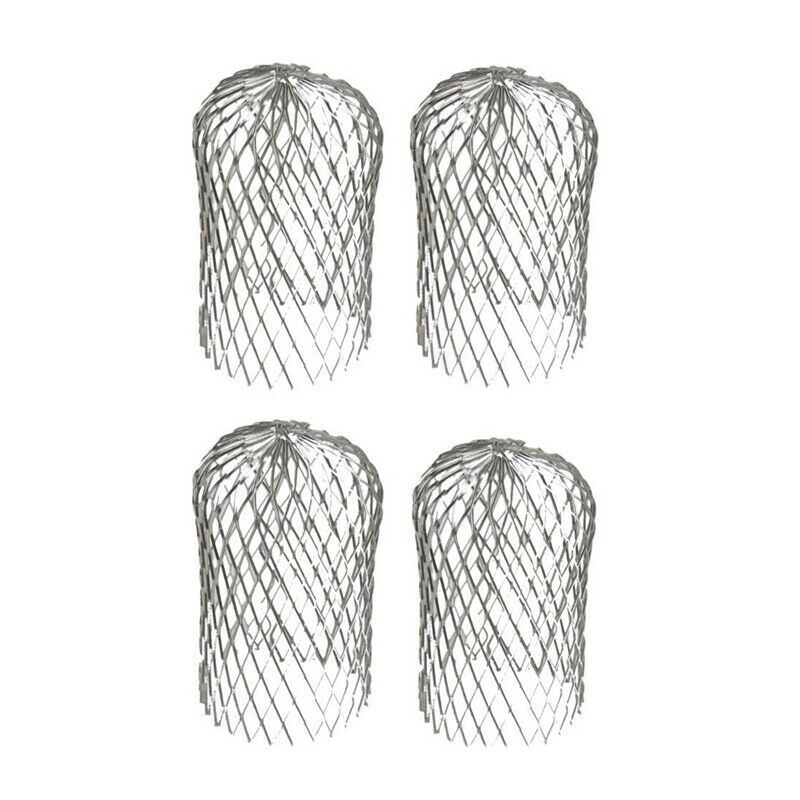 4Pcs Gutter Guard 3 Inch Expand Aluminum Filter Strainer Stops Blockage LeavesM3