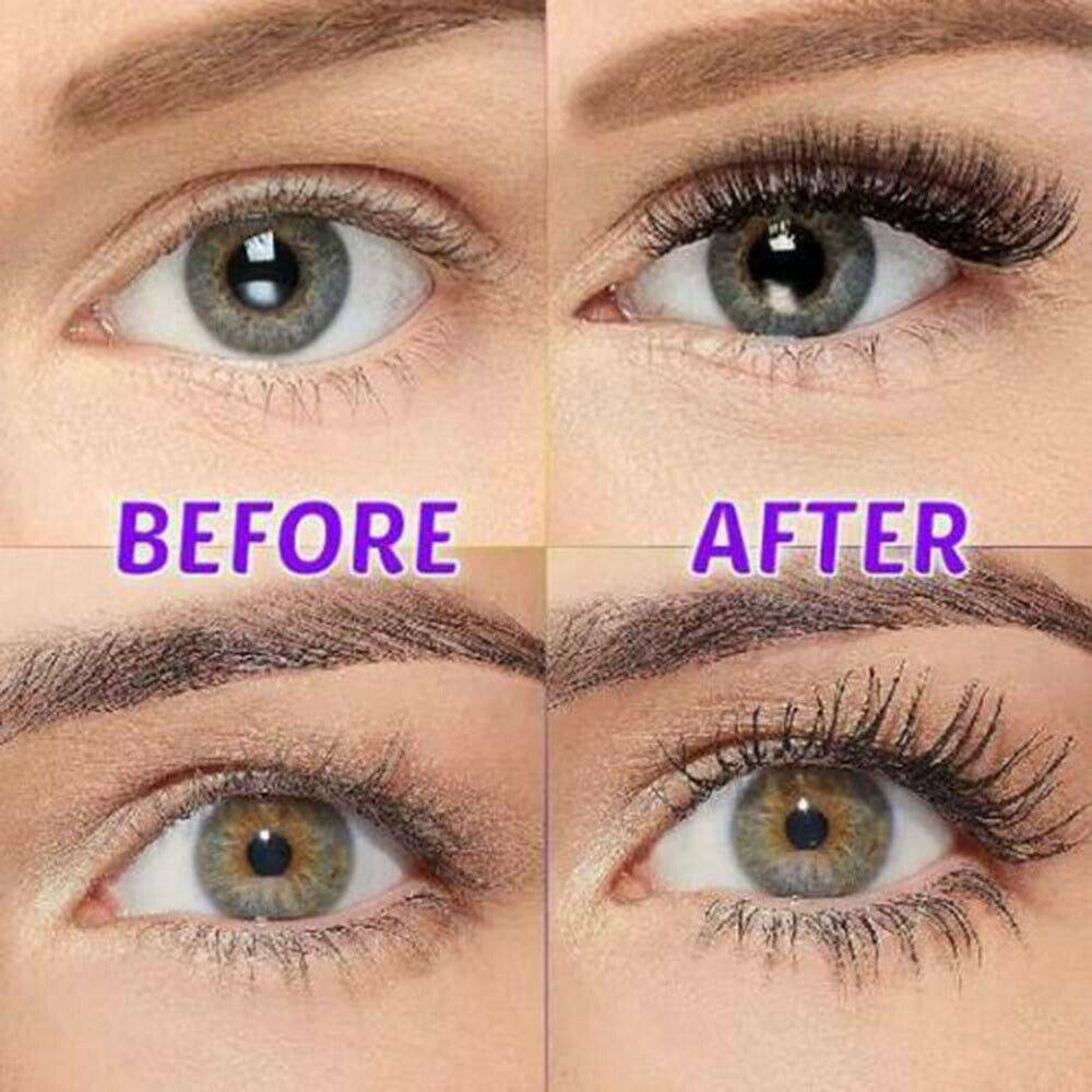 Black 4D Starry Silk Fiber Lash Waterproof Lengthening Thick Eye Lashes
