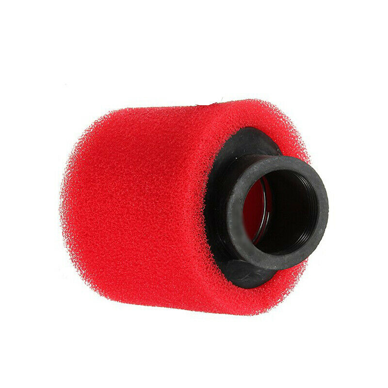 50 70 90 110CC Motorcycle 35mm Sponge Foam Air Filter Cleaner Bent Neck w/ Clamp