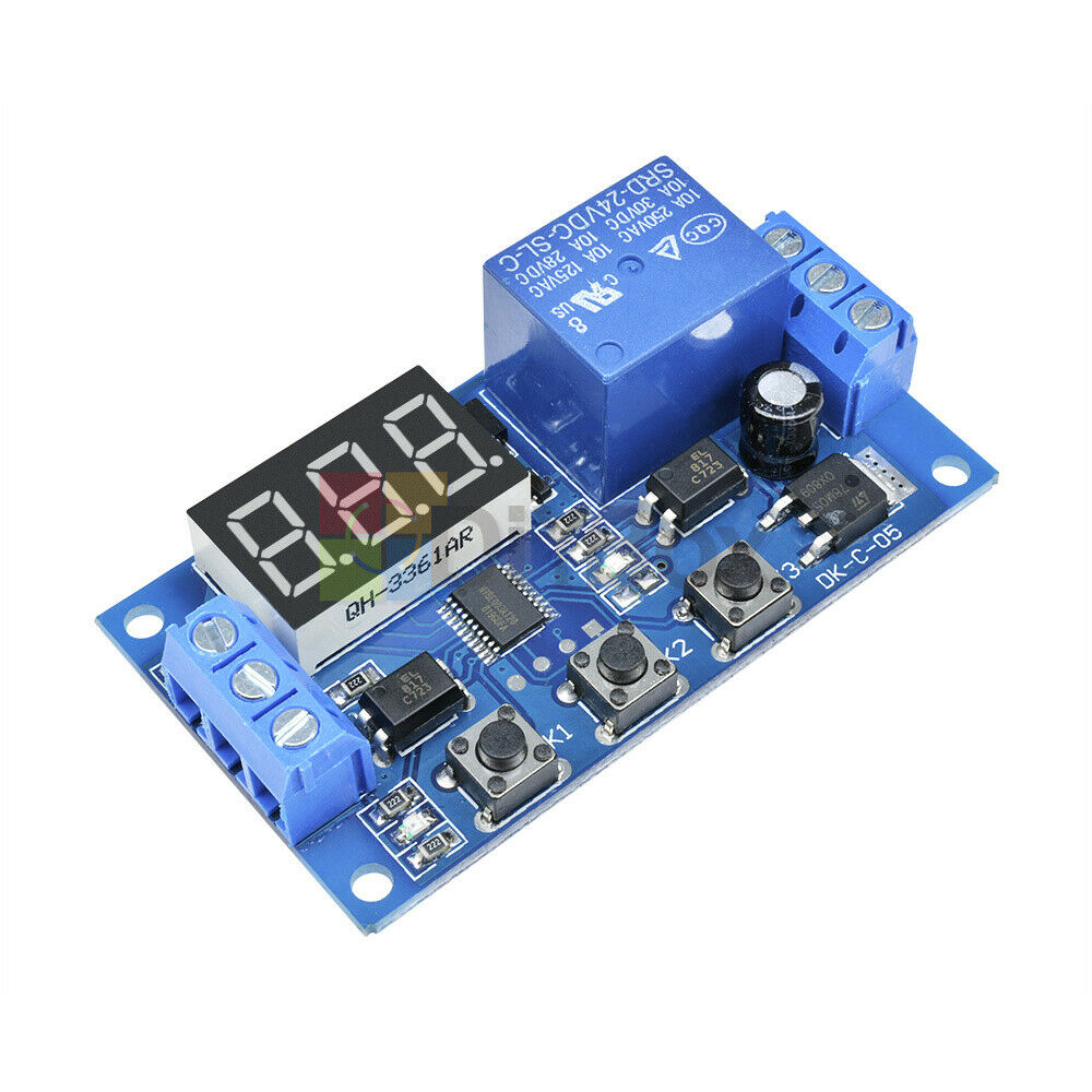 Digital LED Trigger Delay Time Cycle Timer Control Switch Relay Module 24V