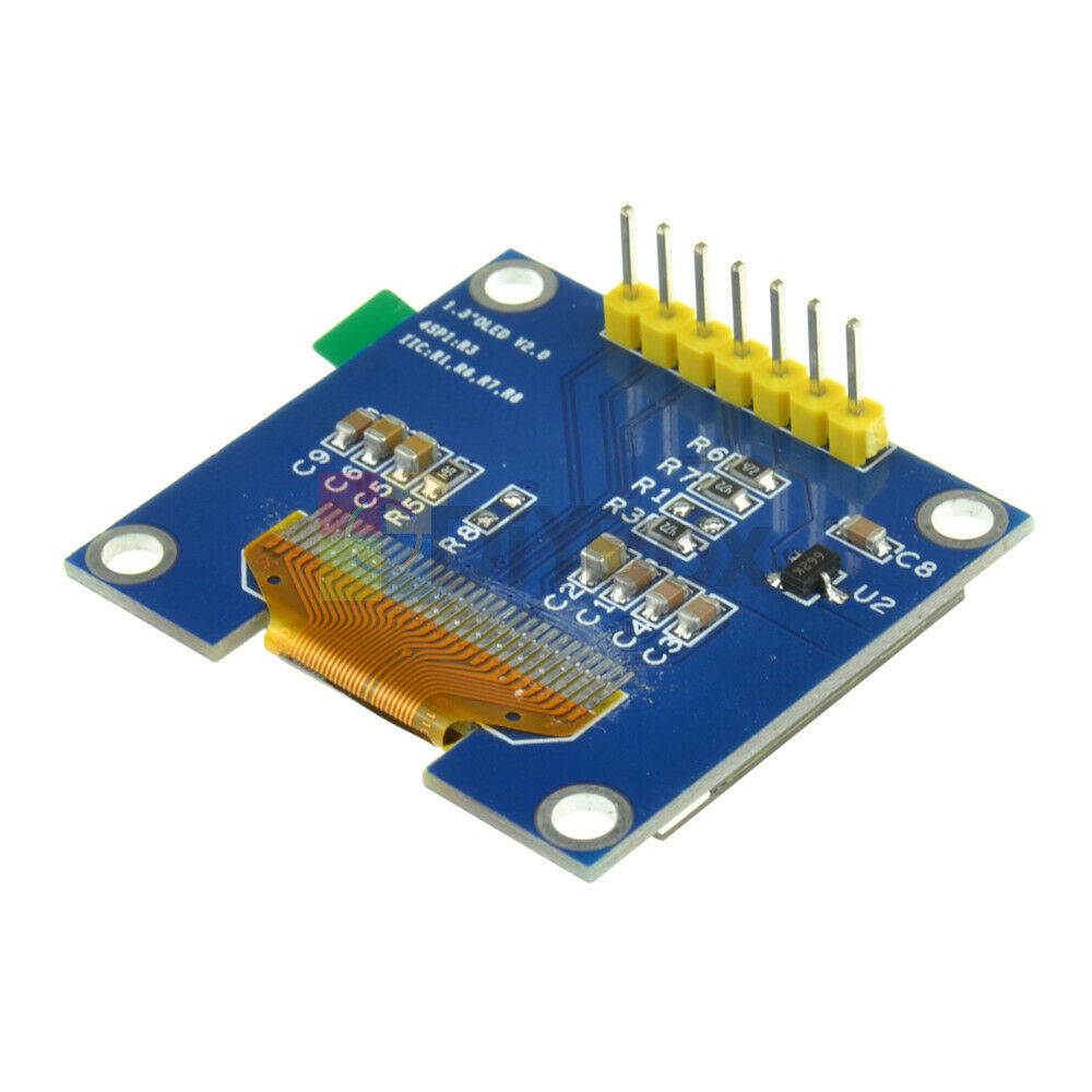 Fit For Arduino 1.3" White IIC I2C Serial 128X64 OLED LCD Display Screen Module