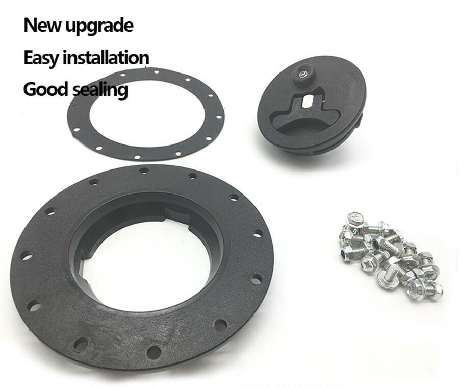 Universal Car Fuel Cell Gas Tank Filler Cap Cap + Filler Plate +Fittings