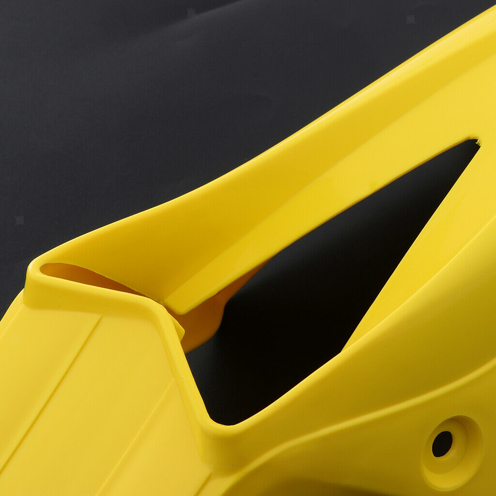 2 Pcs Motorcycle Front Fender Mudguard Wheel Splash Guard Yellow + White