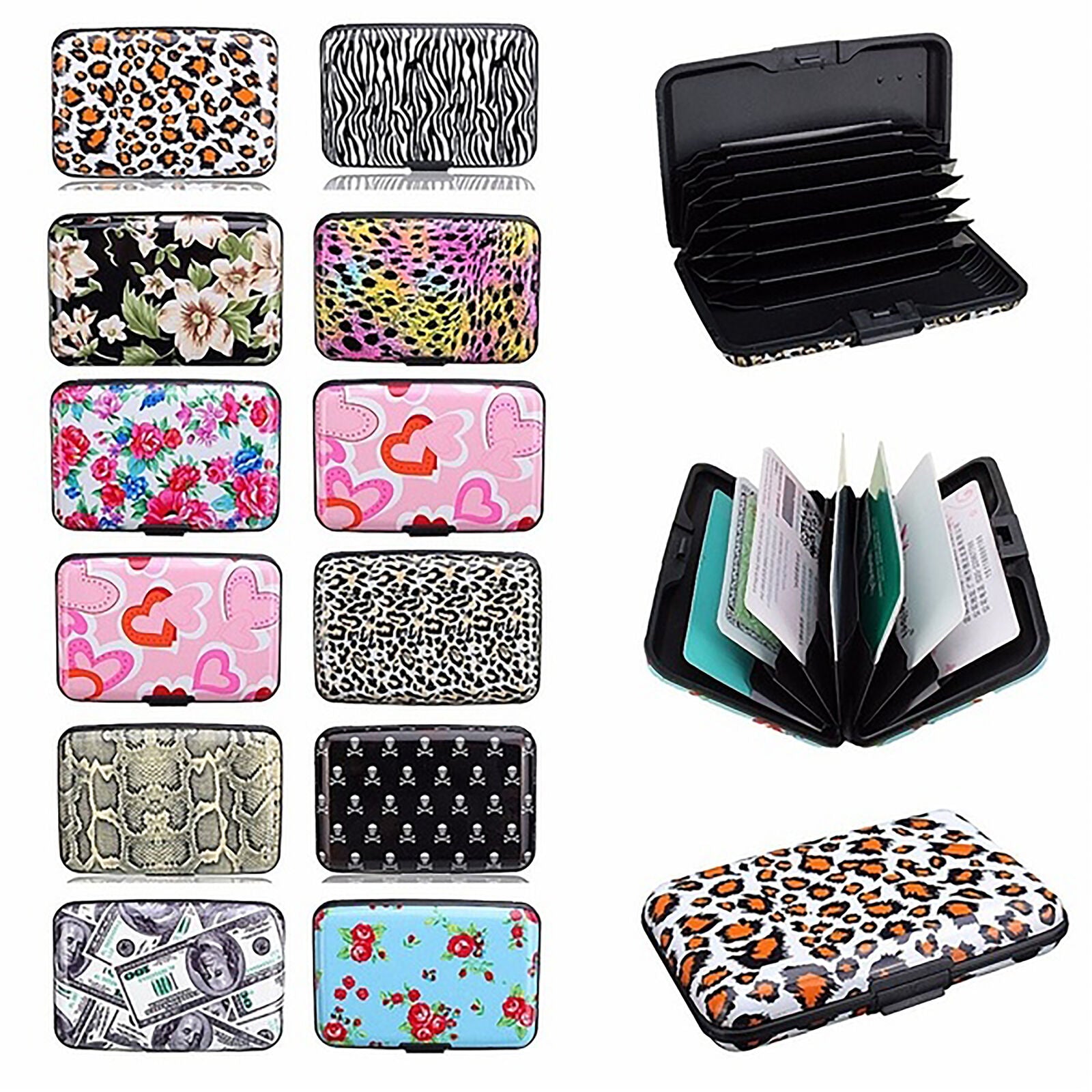 Waterproof Case Box Business ID Credit Card Wallet Holder Aluminum Metal Poc_DD