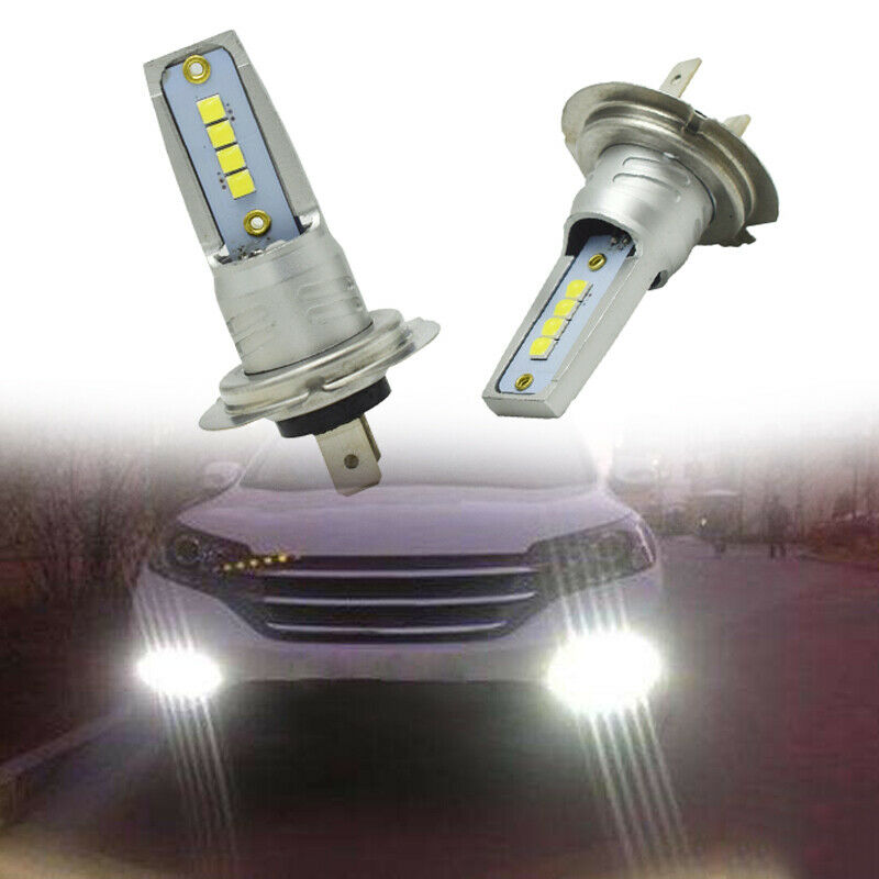 2pcs 6000K 55W H7 White LED Bulb Canbus Car SUV Headlight Fog Light Lamp 15000LM