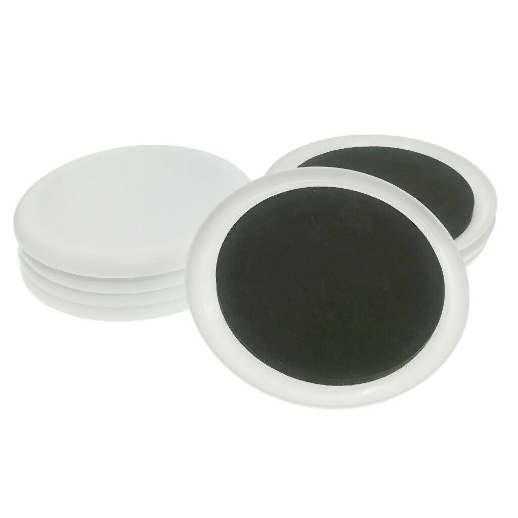 8x Round Furniture Moving Sliders Pad Heavy Duty Floor Protectors, 8cm