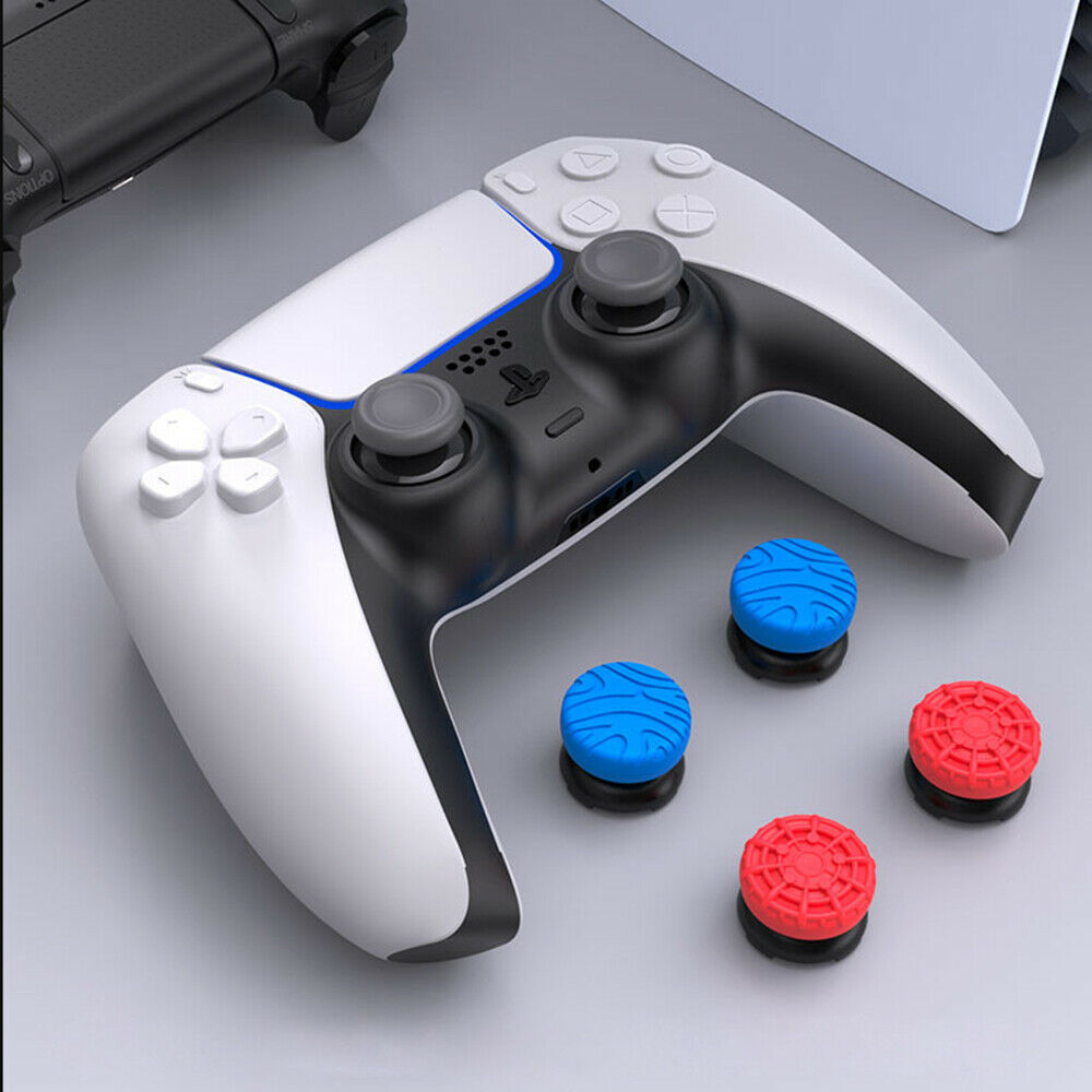 8 In 1 for PS4 PS5 Handle Heightened Thumb Grip Stick  Extender Silicone Cap