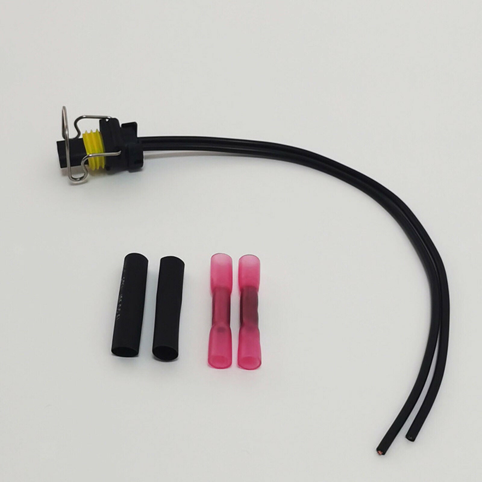 2 Wire Fuel Injector Connector & Crimp Splices Set for Caterpillar C7 C9