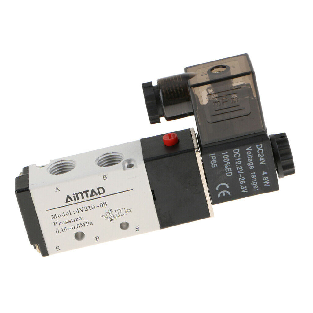 Pneumatic Solenoid Valve AC 220V/DC24V Single Electrical Control DC 24V