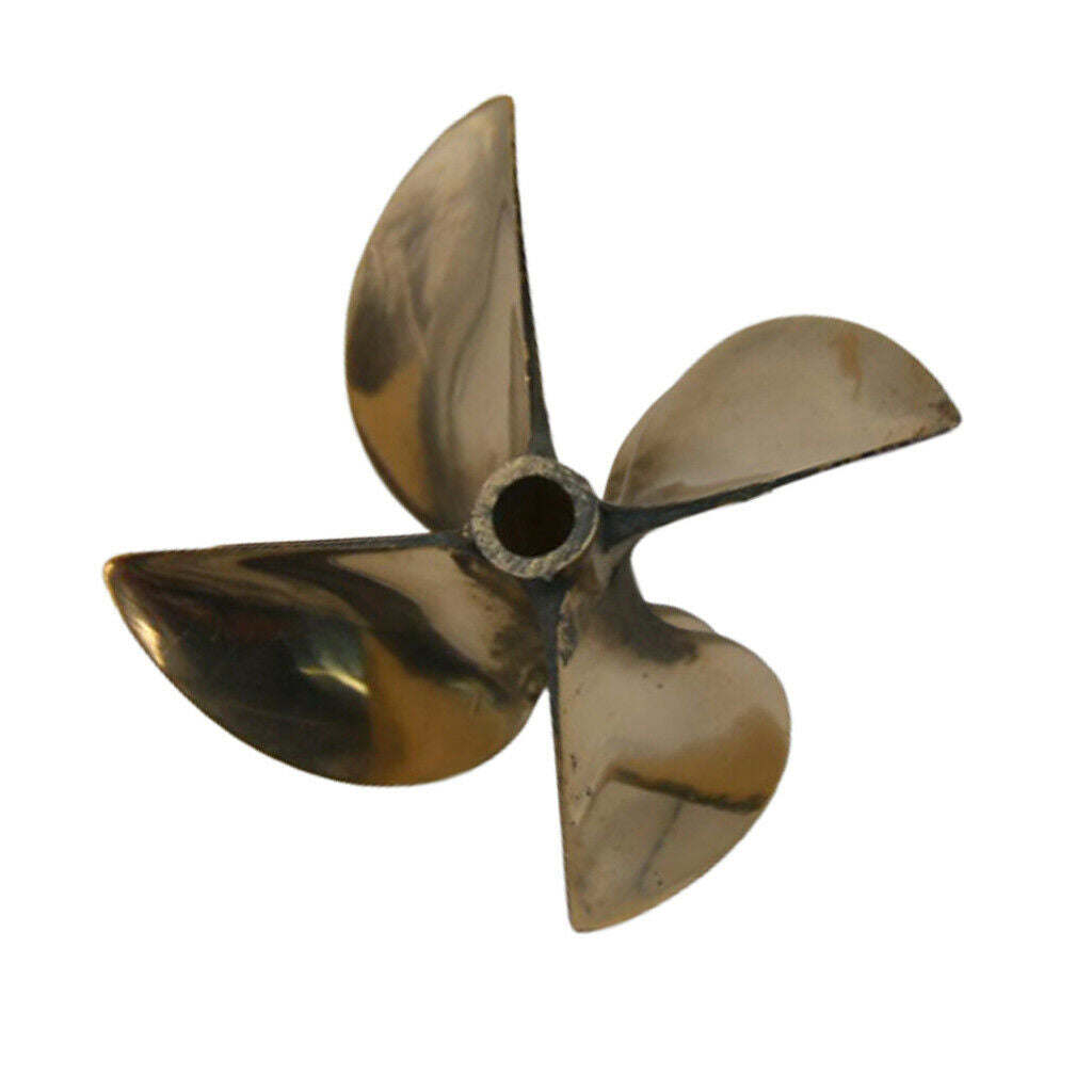 Copper Racing Boat 6717 4-Blade Propeller For 6.35mm 1/4" Prop Shaft Boat
