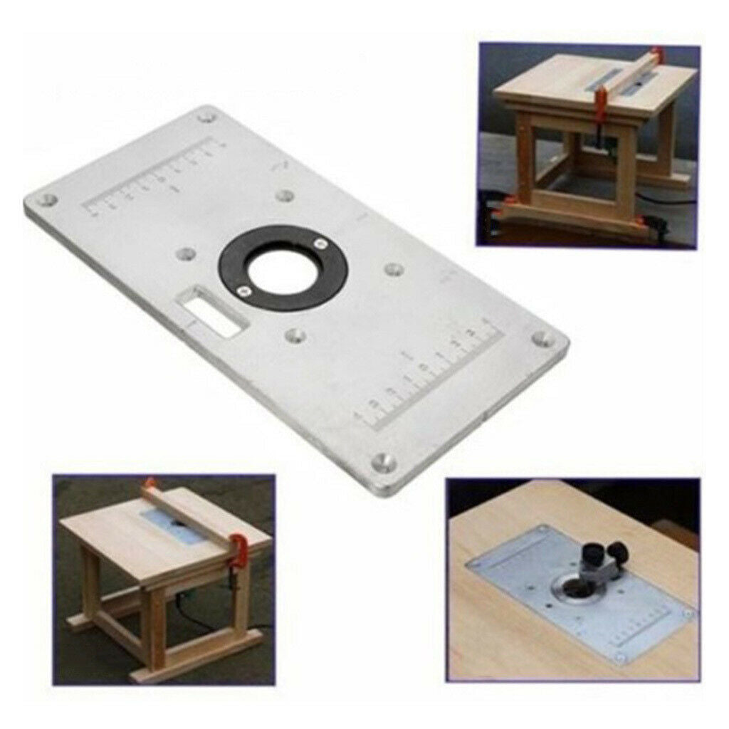 Router Table Insert Plate Kit Tool for Woodworking Benches Durable 9.3x4.7"