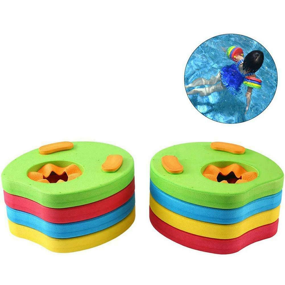 4Pcs Kids Arm Float Discs EVA Swim Float Armbands Floating Sleeves Circles Rings