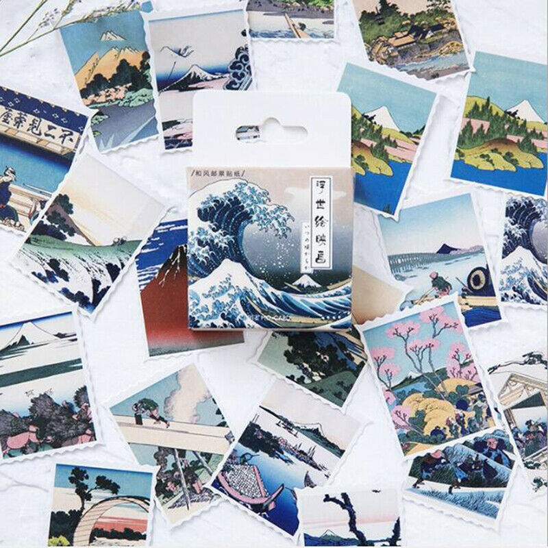 45pcs/pack Creative Japanese Prints Decorative Stationery Stickers DIY Di.l8