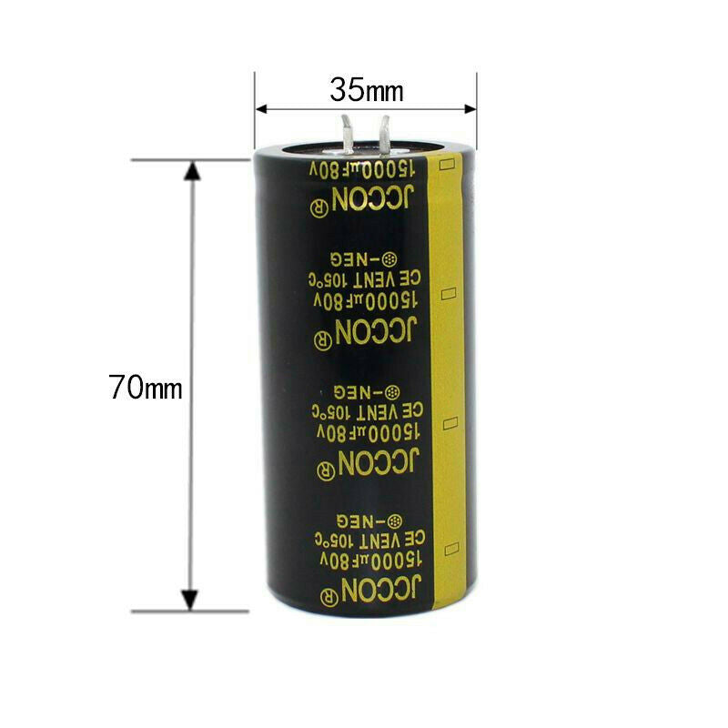 1pcs 80v15000uf Aluminum electrolytic capacitor Audio filter capacitor 35x70mm