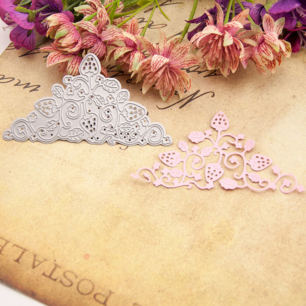 Strawberry Metal Cutting Dies Stencil Scrapbooking Paper Card Embossin.l8