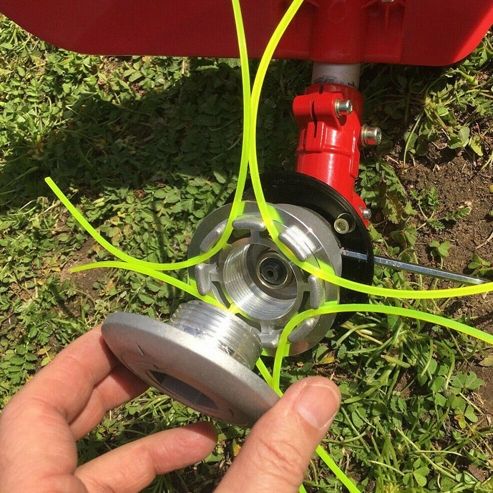 Universal Aluminum Grass Trimmer Head With 4 Lines Brush Cutter Head Threa