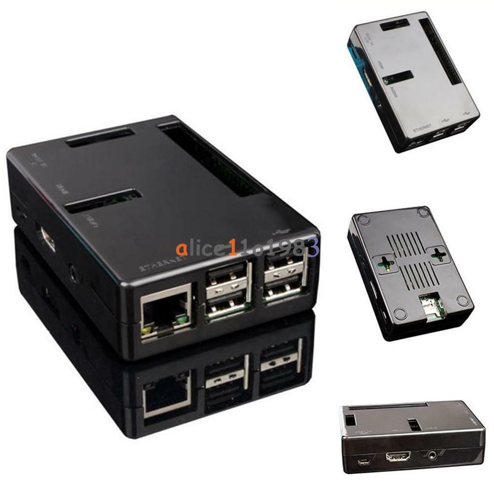 Premium ABS V2 Black Case Boxes Raspberry Pi 2 B Case Cover Enclosure