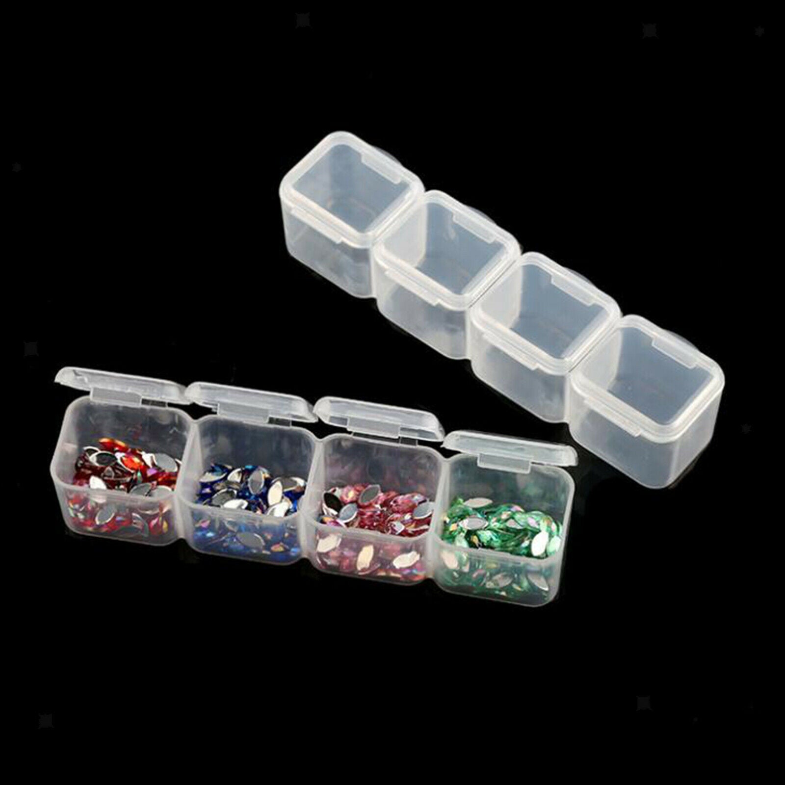 124 Slots Diamond Embroidery Storage Box Portable Art Craft Organizer Holder