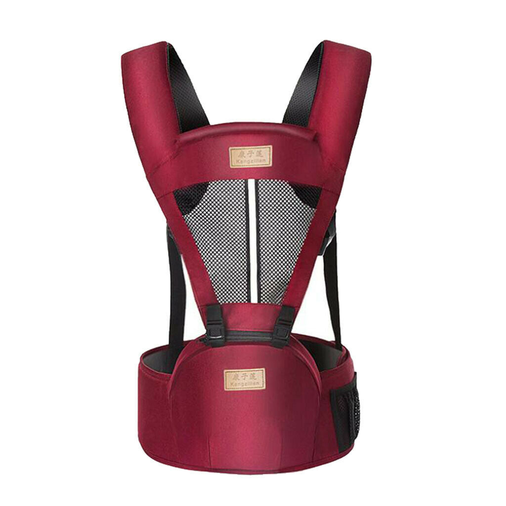 Baby Carrier Backpack Breathable Kangaroo Wrap 0-48Month Multifunctional Red