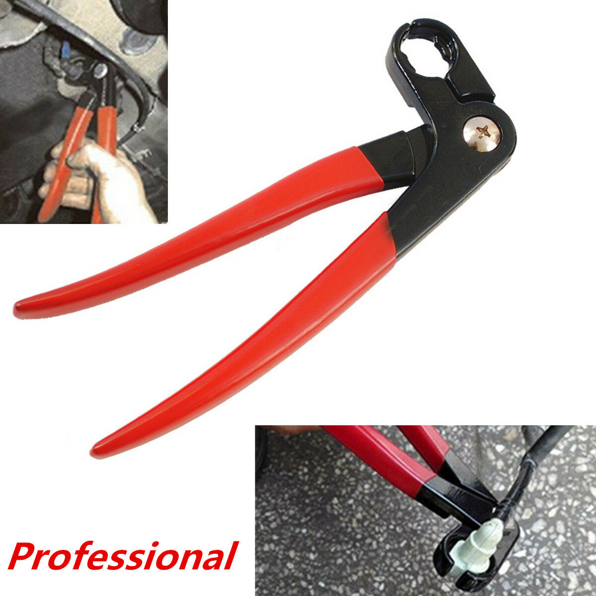 Universal 220mm Car Fuel Feed Pipe Plier Grips In Line Tubing Filter RemovalTool