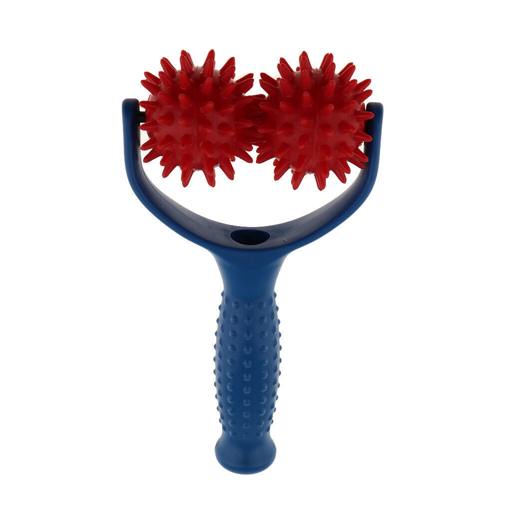 2x Travel Plastic Spiky Massage Ball Shoulder Muscle Massager Tools for Pain