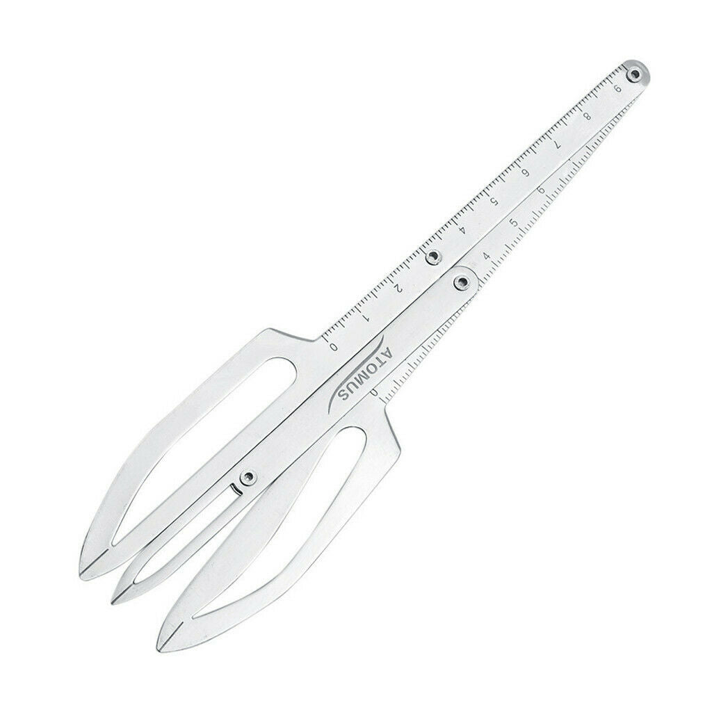 Microblading Tattoo Eyebrow Pencil Makeup Brow Shaping Caliper Ruler Stencil