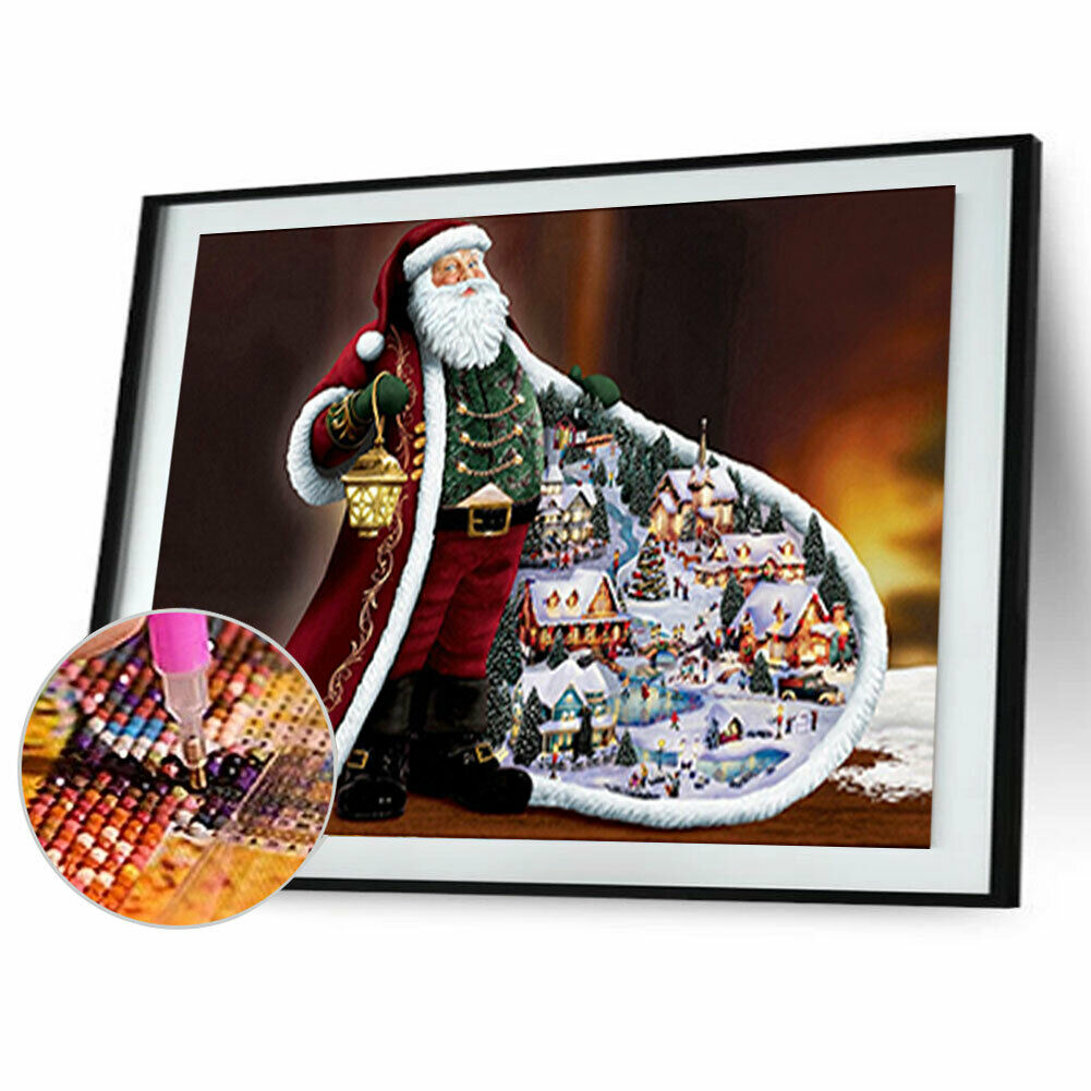 Santa Clause 5D Full Drill Diamond Painting Embroidery DIY Cross Stitch @