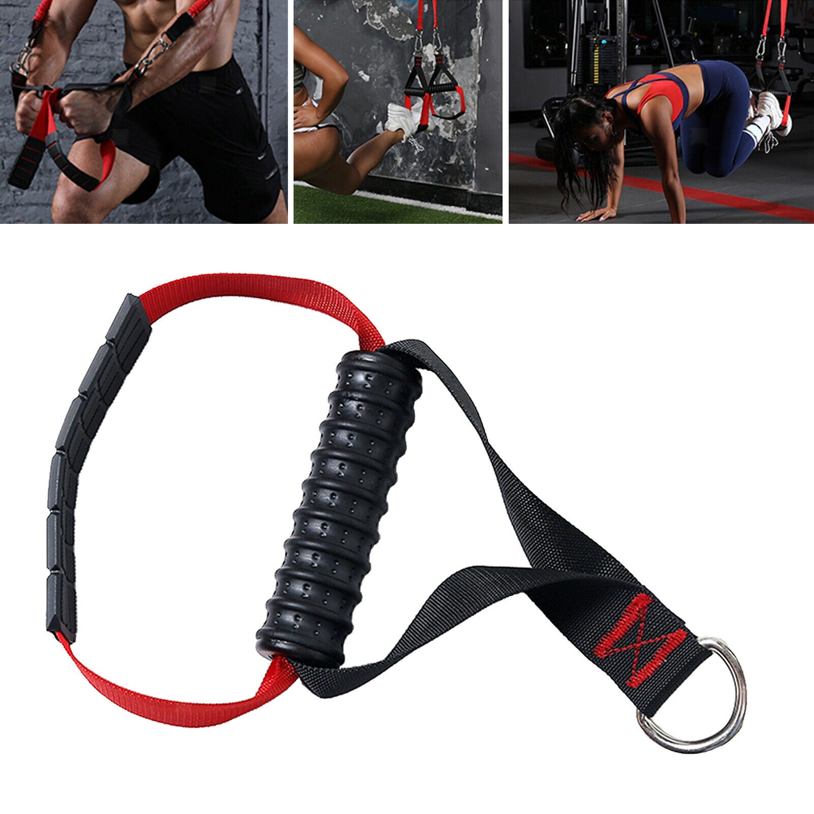 Resistance Bands Handle Grips for Cables LAT Pull Down Fitness Attachment