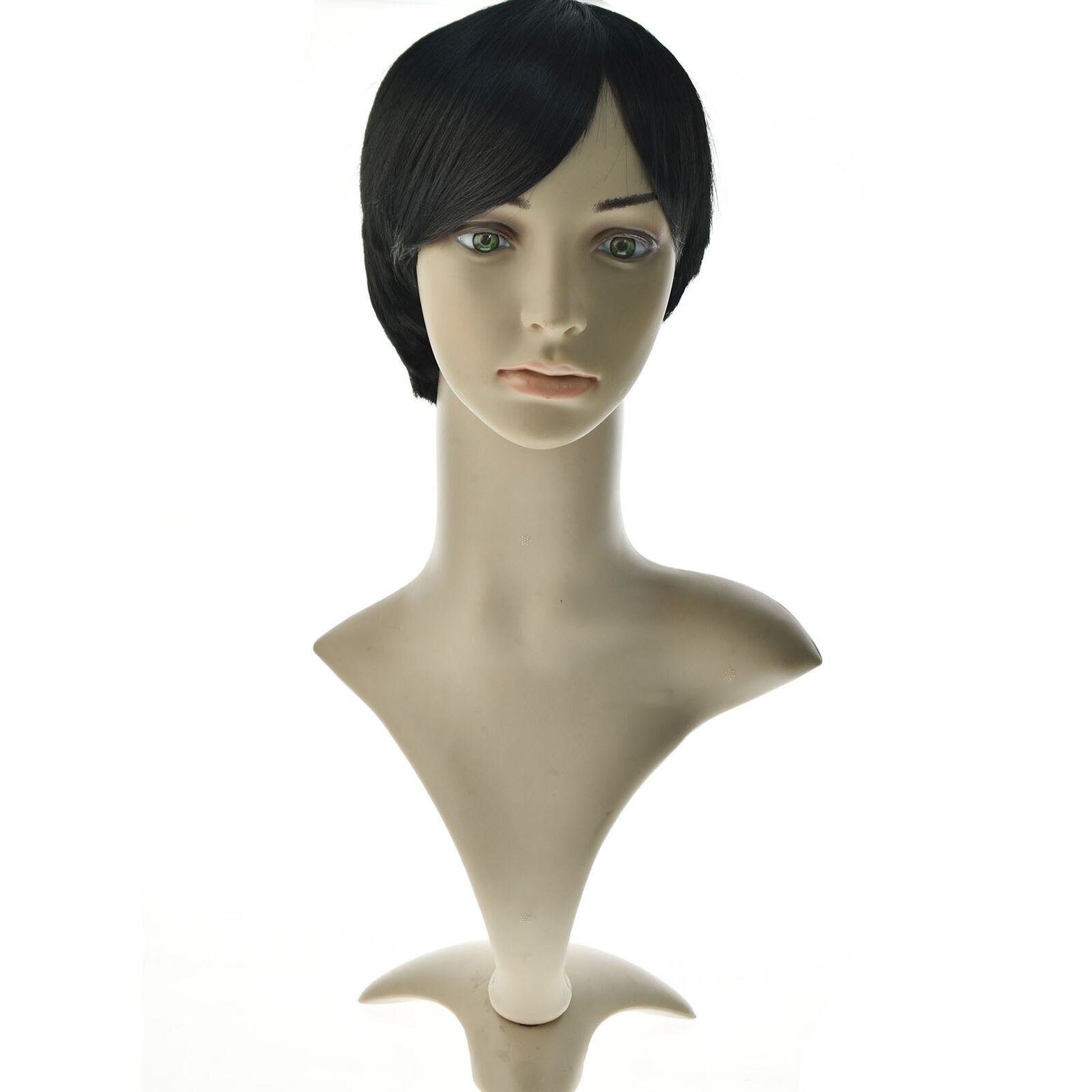 Women Short Brazilian Straight Real Human Hair Wig No Lace Wig Pixie Cut Wig Pop