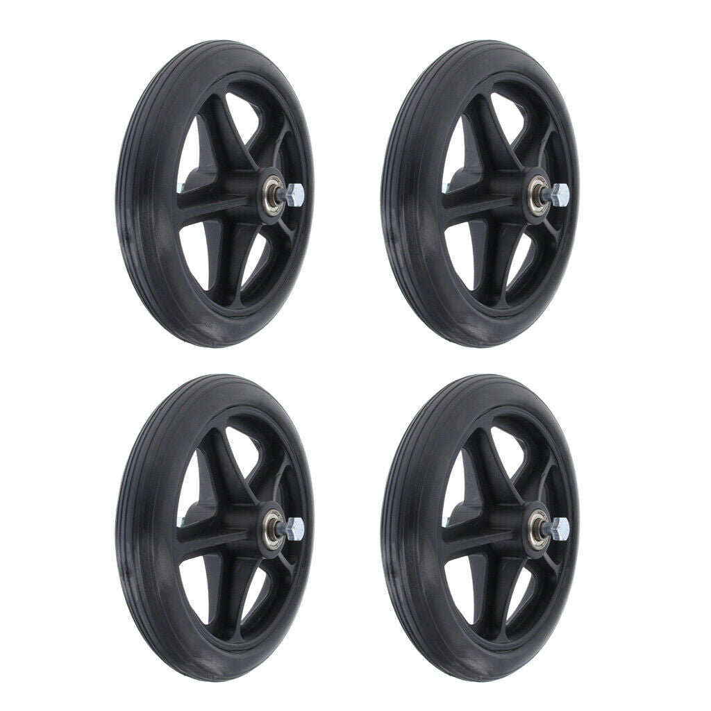 4 Packs Wheels Caster Parts for Wheelchair Scooters w/5/16 Inch Bearing