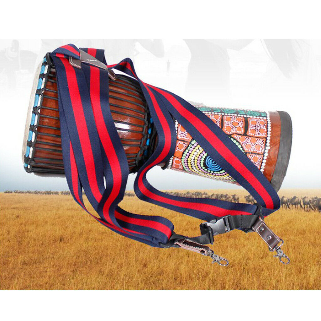 Comfortable Djembe Strap Adjustable African Drum Neck Strap Belt for Drummer