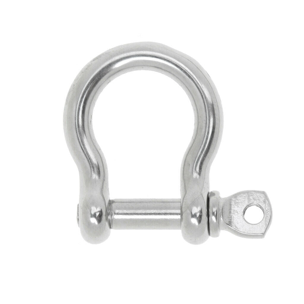 3 Pieces of D Ring Shackle Boat Anchor Shackle 304 Stainless Steel Chain Shackle