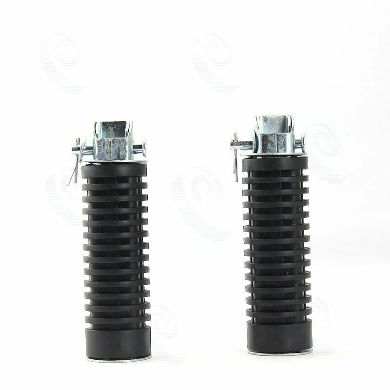 2pcs L/R Motorcycle Rubber Rear Footrest Foot Peg Fit HXXda CB125S CB100 CG125