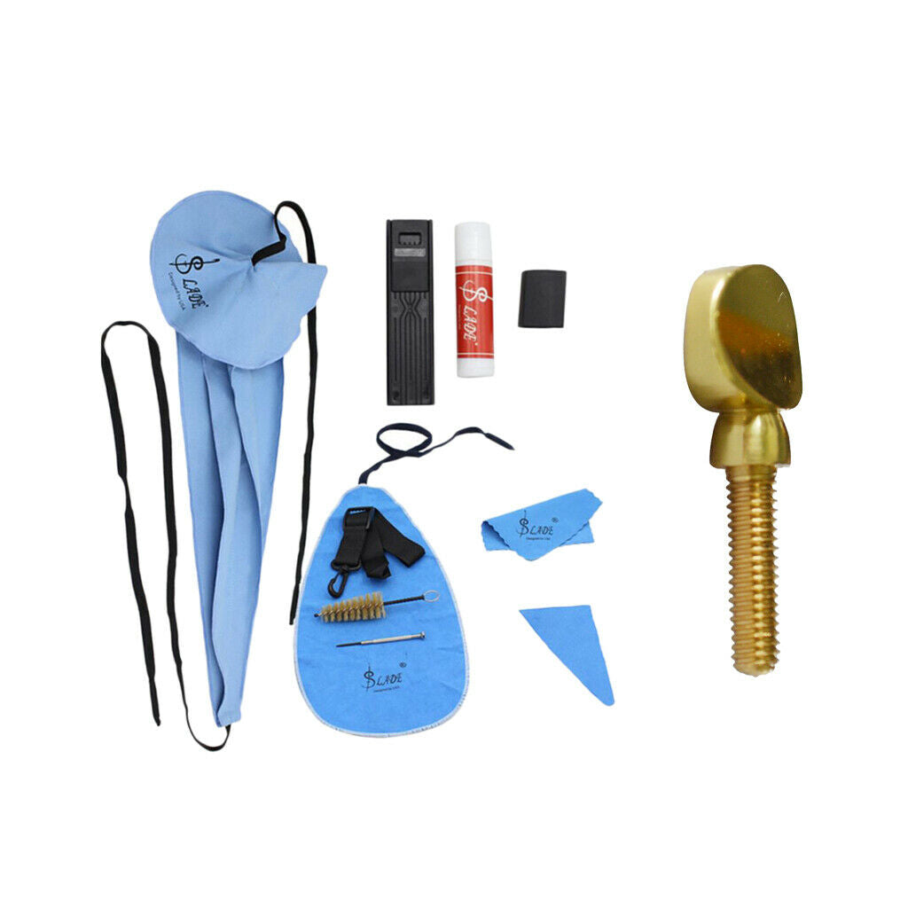 Saxophone Cleaning Care Kit Sax Brass Neck Receiver Screw for Saxophone Lovers