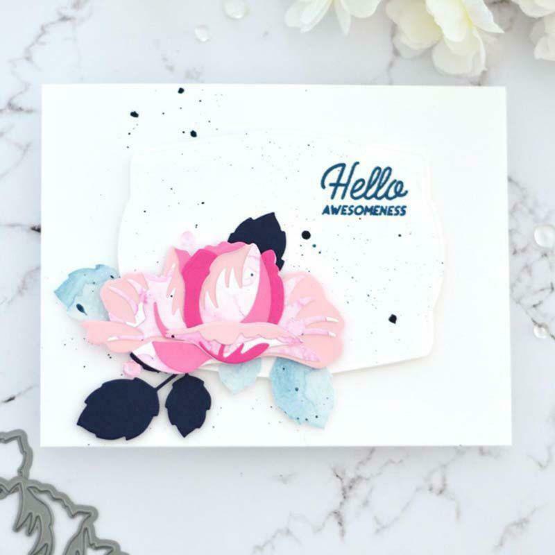 Wild Flower DIY Metal Cutting Dies Stencil Scrapbooking Album Paper Card Decor