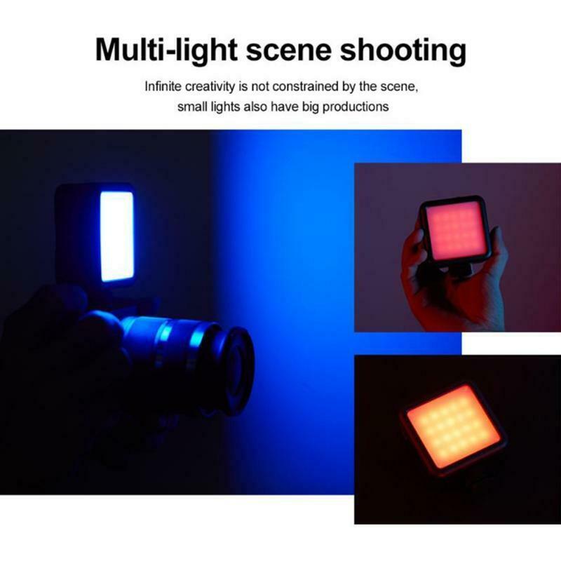 N69 Mini RGB LED Video Light Photography Lamp 360Â° Full Color Adjust, 2500-9000K