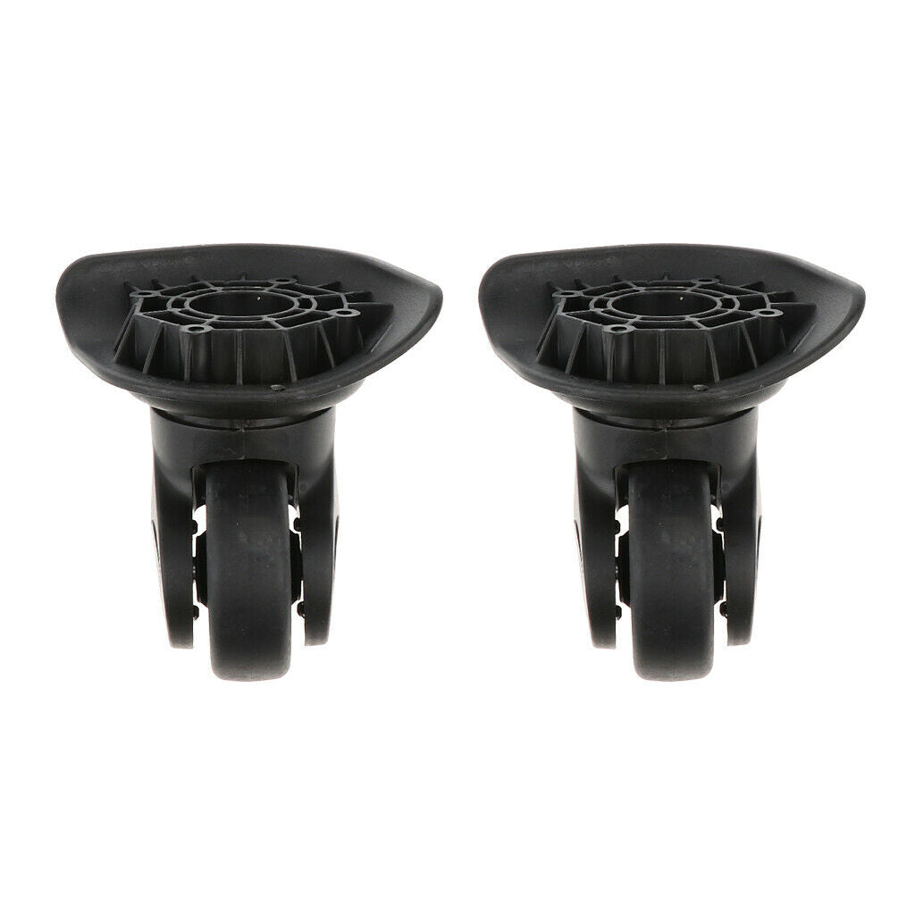 1Pair Luggage Double-Bearing Wheel Trolly Suitcase Casters Spinner Part