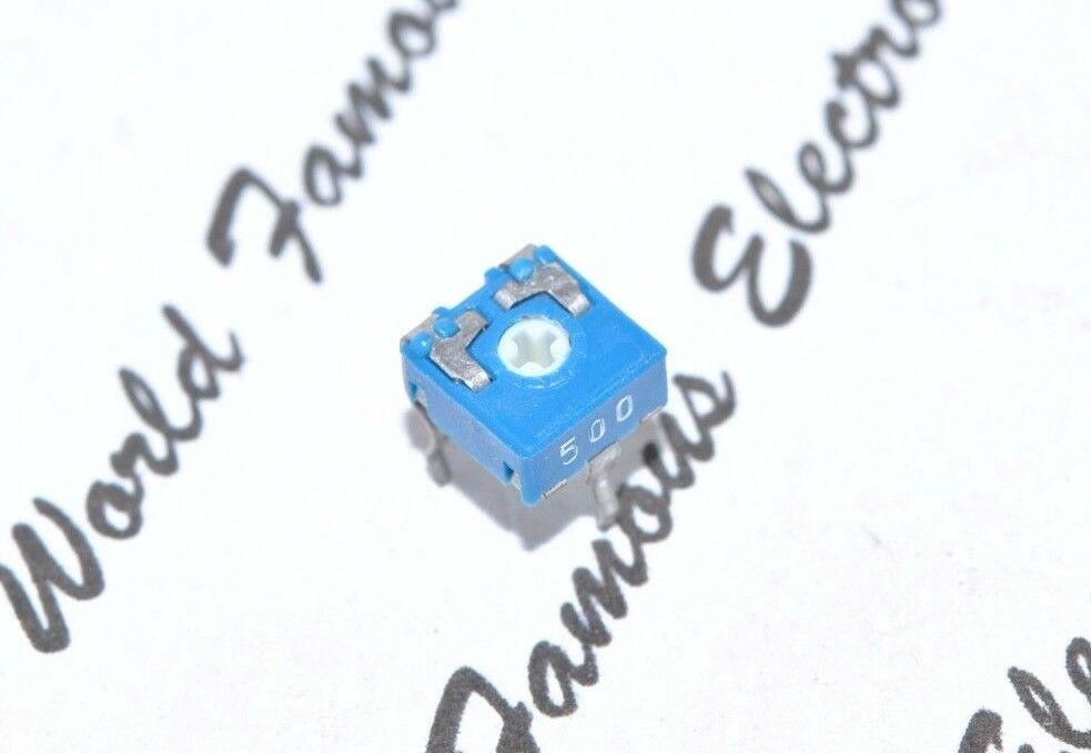 10PCS-ACP CA6XV5-50A 50R (50 ohm) TYPE A Trimmer Potentiometer - 6mm