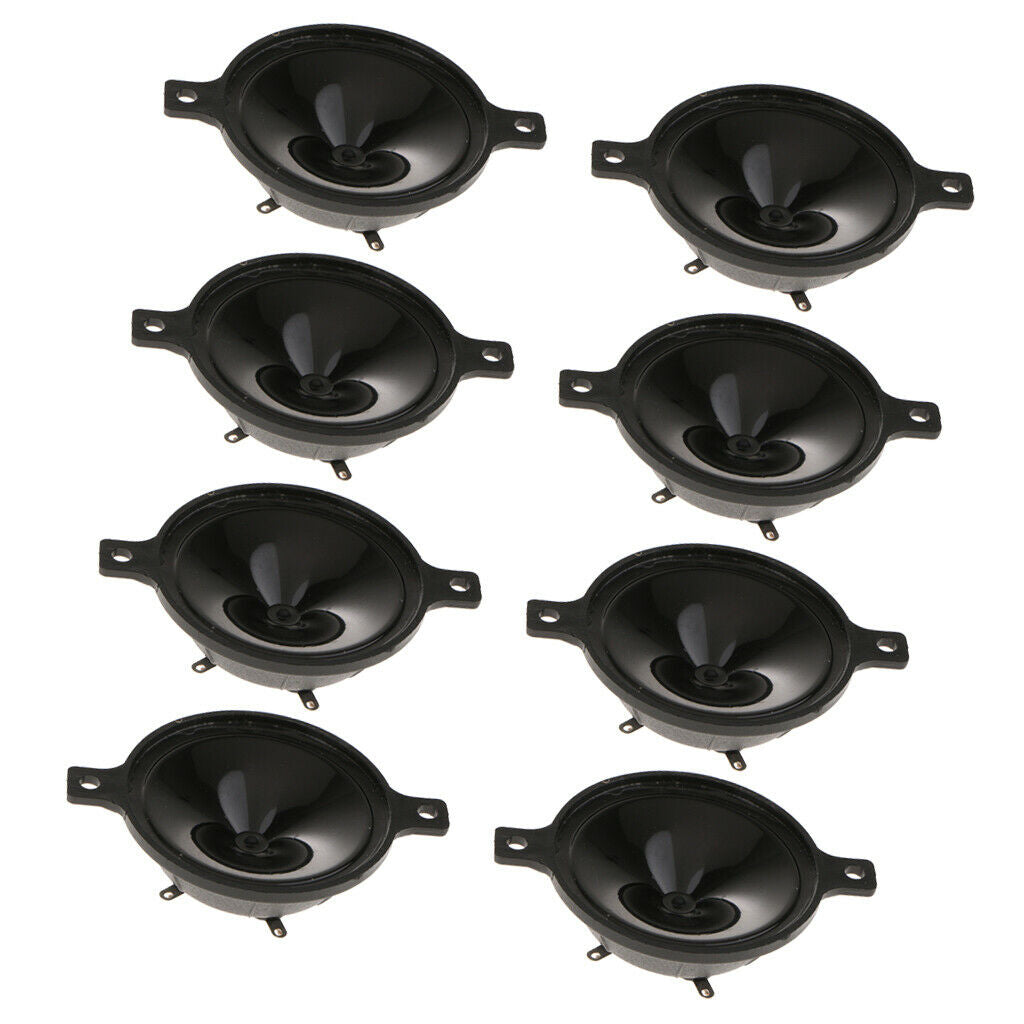 8Pcs New Waterproof Audio Tweeters Piezoelectric Tweeter Loudspeaker DIY