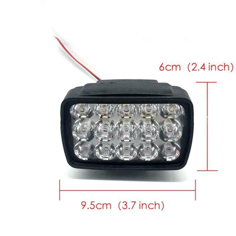 Motorcycle Headlights DC 12V 15LED Waterproof Spot Light High-brightness Lamp