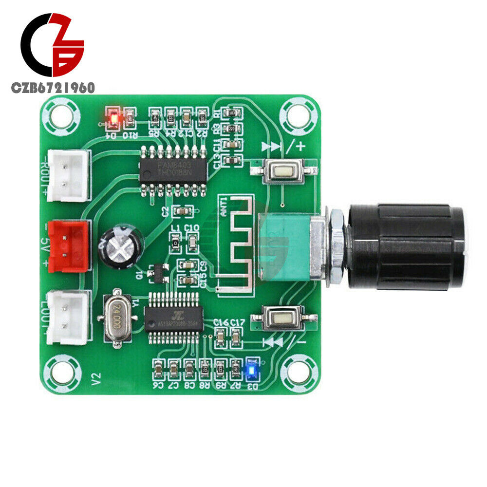 PAM8403 2*5W Bluetooth 5.0 HD Power Wireless Dual Channel Stereo Amplifier Board