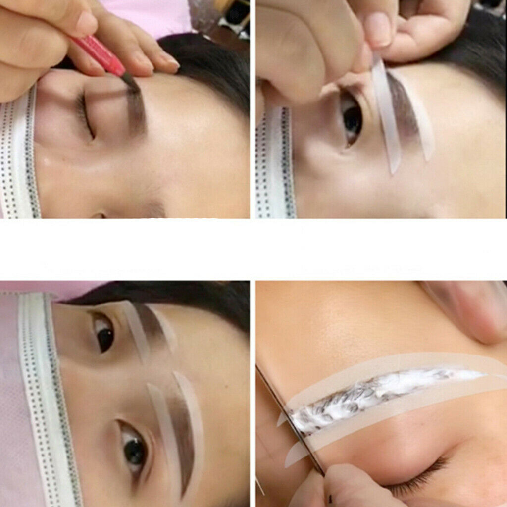 5 Pairs of Eyebrow Makeup Stickers for Beginners Gift Stencils