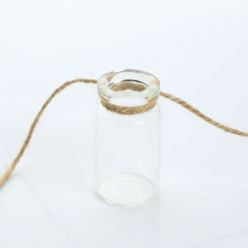 Wind Chimes Style Decor Glass Vase 1 Strings Hanging Vase With 8 Mini BottleFCA