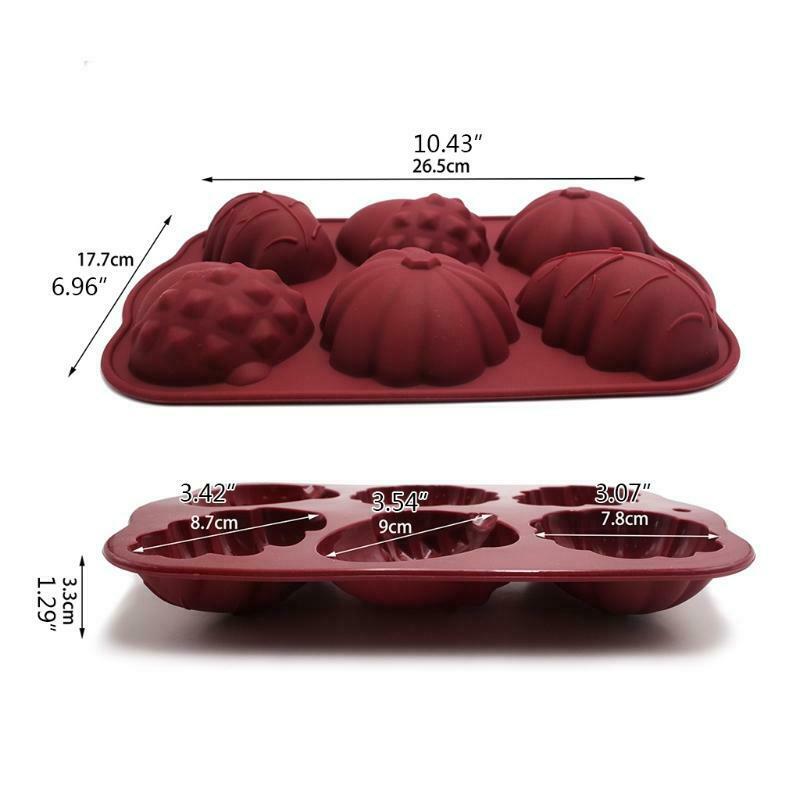 Cake Decorations Hazelnut Leaf Pumpkin Lid Shape DIY Molds Silicone Material