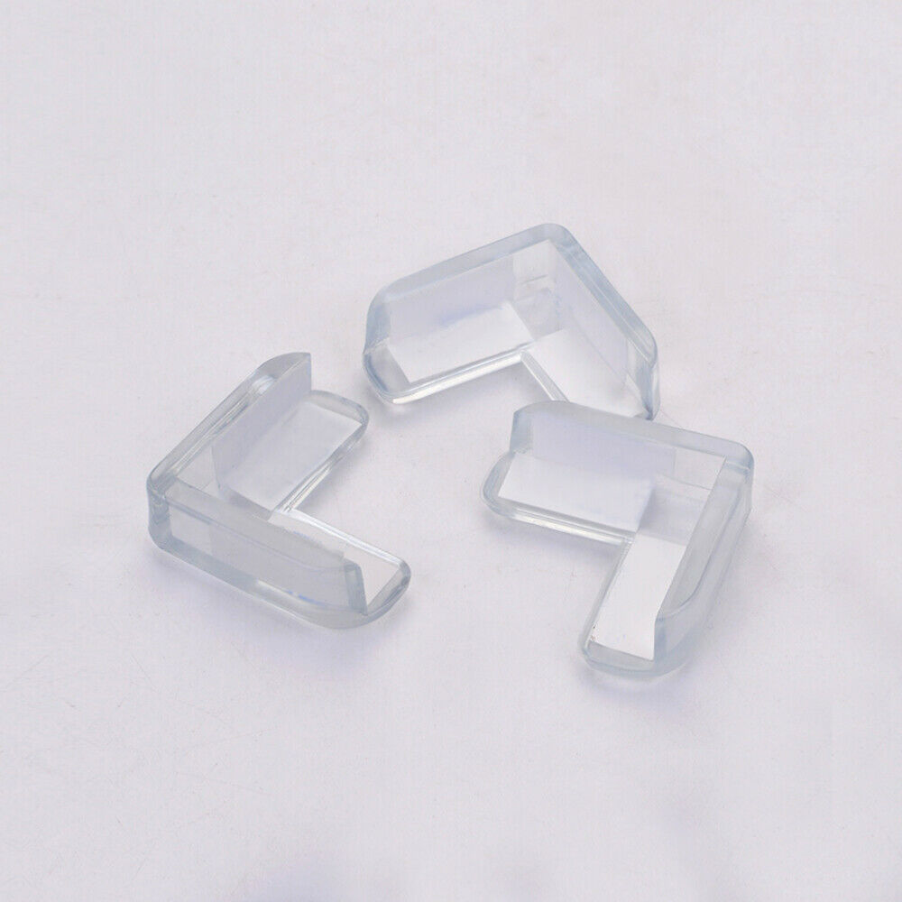 4x Clear Rubber Furniture Corner Edge Table Cushion Guard Protector Baby Safty
