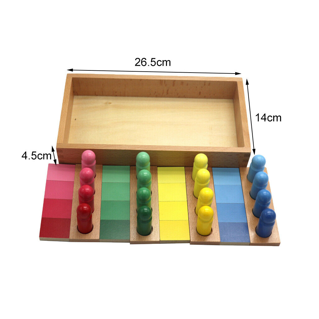 Kids Wooden Color Sorting Toys Educational Toys Hand-Eye Coordination Toys