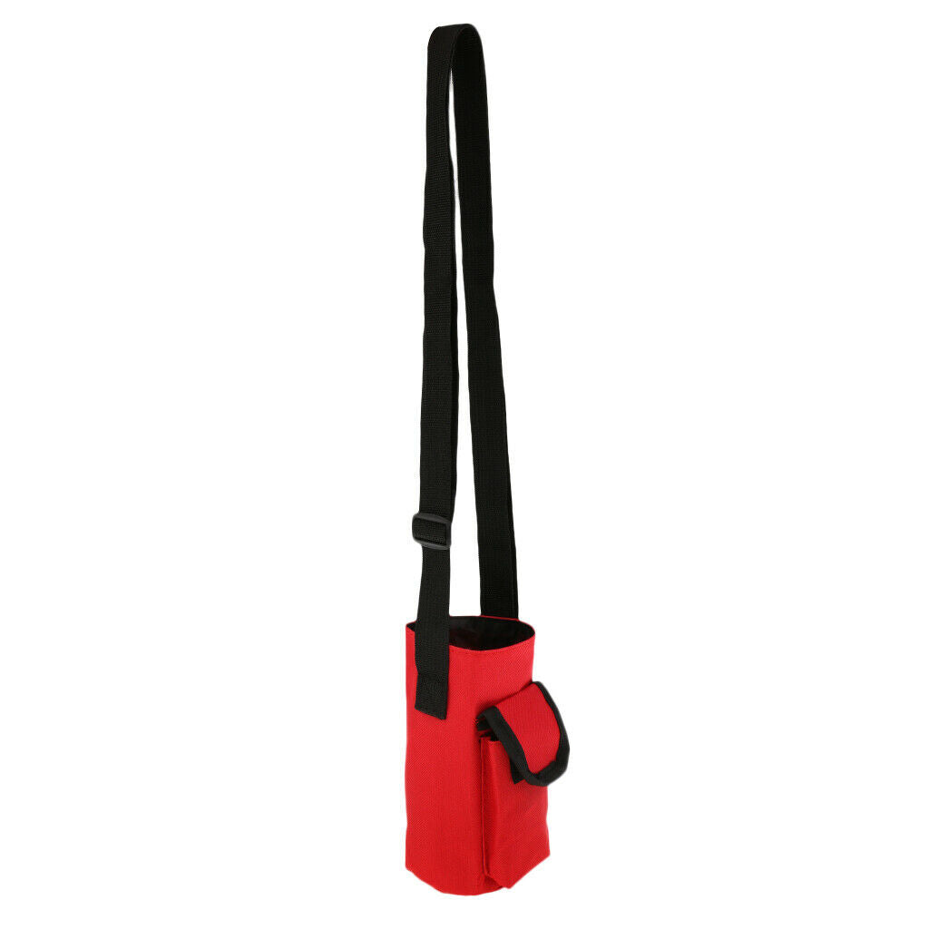 waterproof bottle holder carrying bag with pocket red