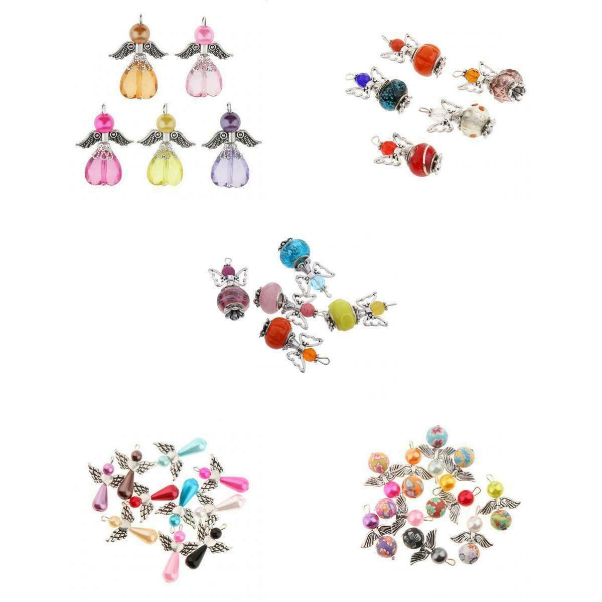 Hot 35pcs Angel Wing Charms Multicolor Butterfly Wing Pendants Hanging