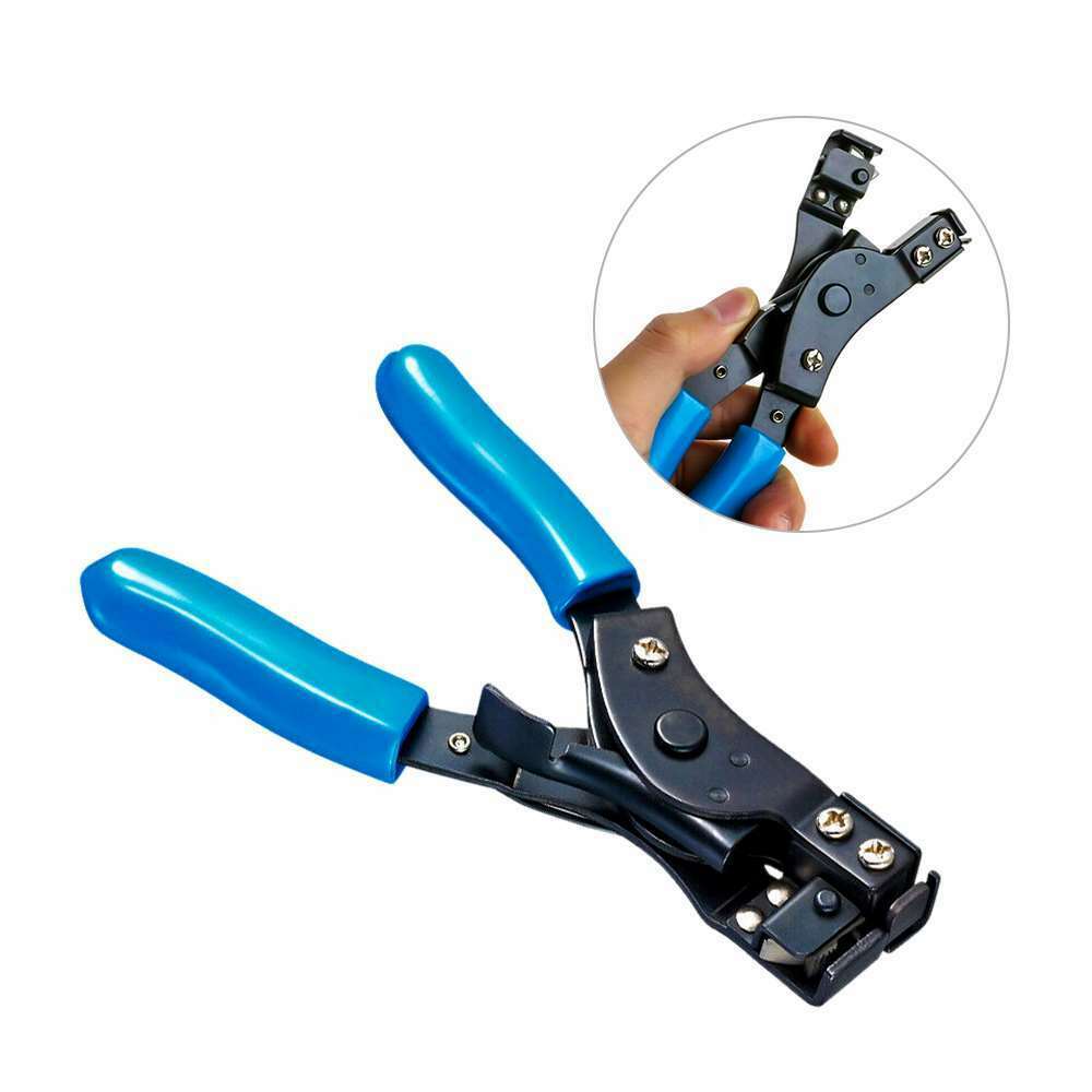 Cable Tie Fasten Gun Pliers Crimper Tensioner Cutter Stainless Steel Tools