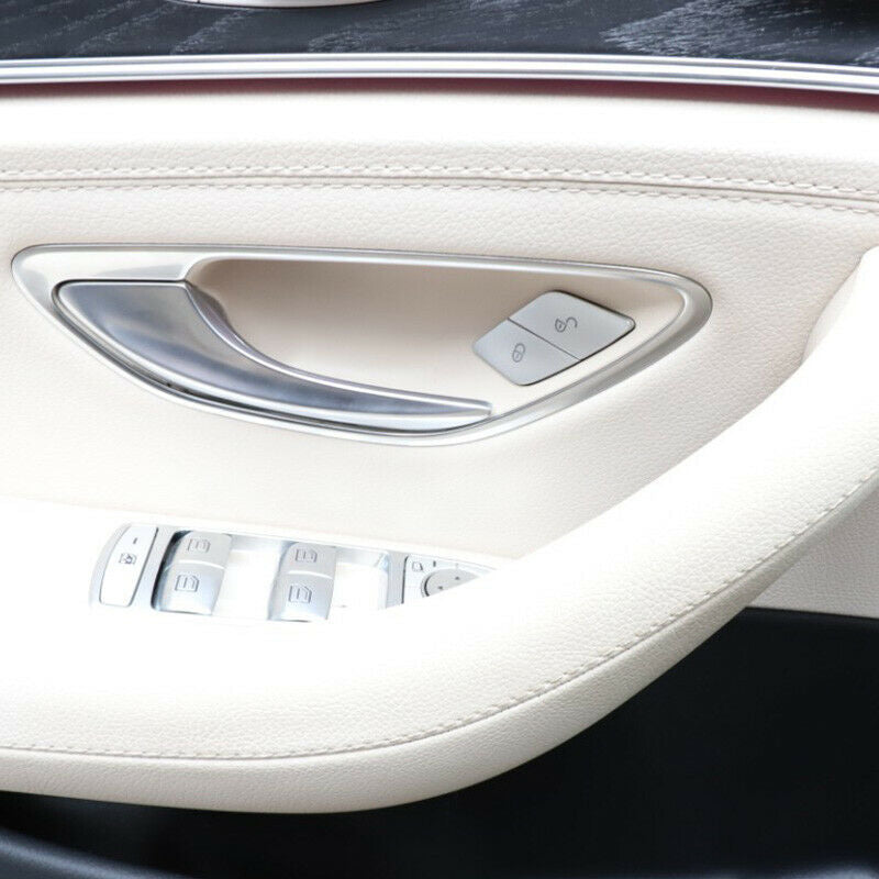Car Door Switch Unlock Buttons Sequins Decoration Cover Trim for Mercedes BenzR7